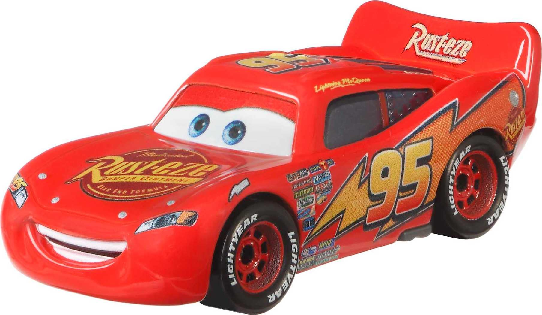 Movie-inspired detailing from Cars On The Road series for character play.