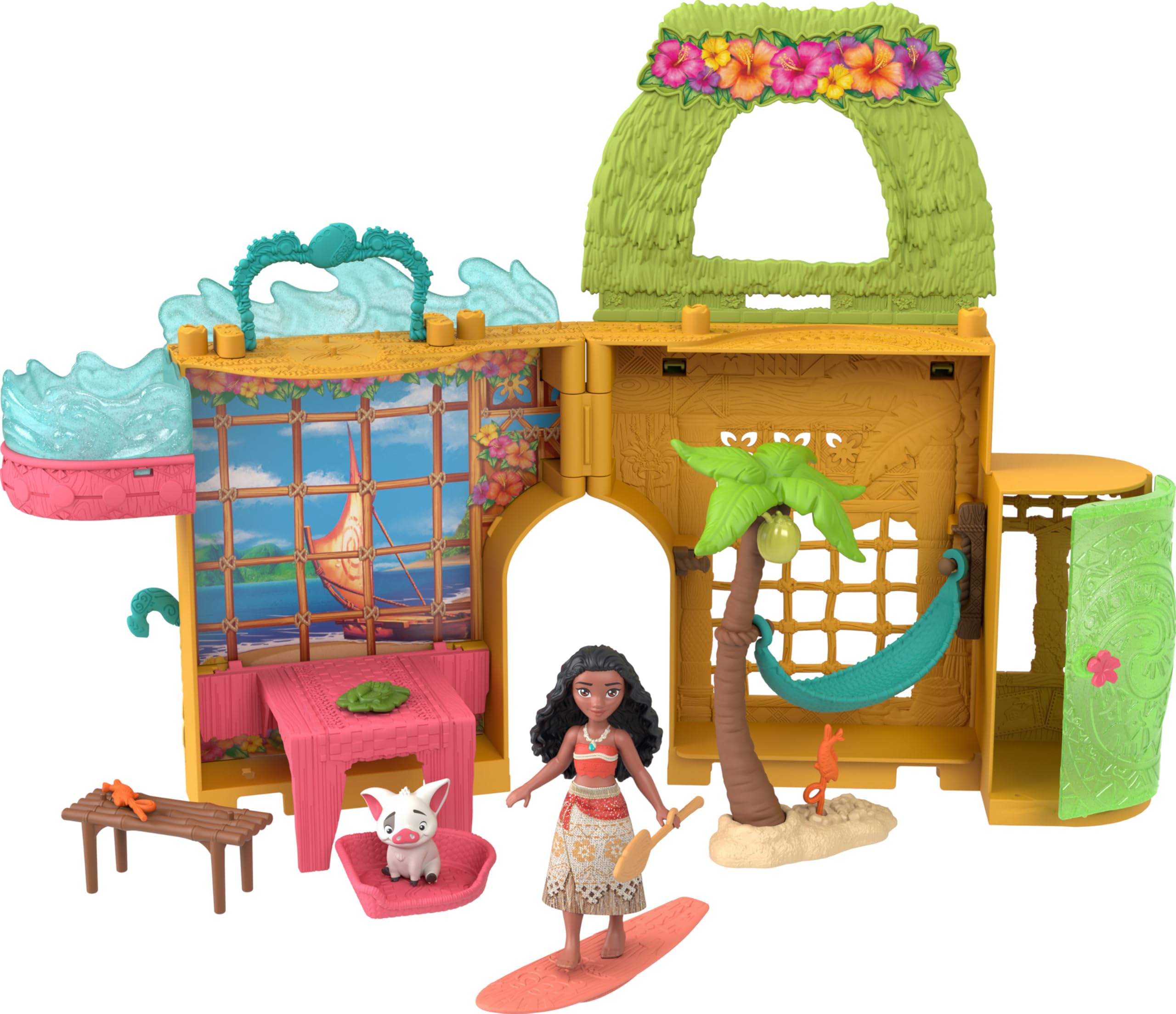 Mattel Disney Moana Storytime Stackers doll house for imaginative play