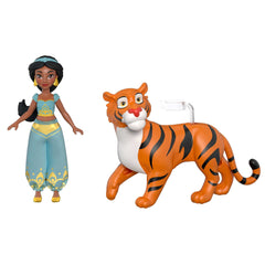 Mattel Rajah tiger figure accompanies Jasmine for imaginative adventures.