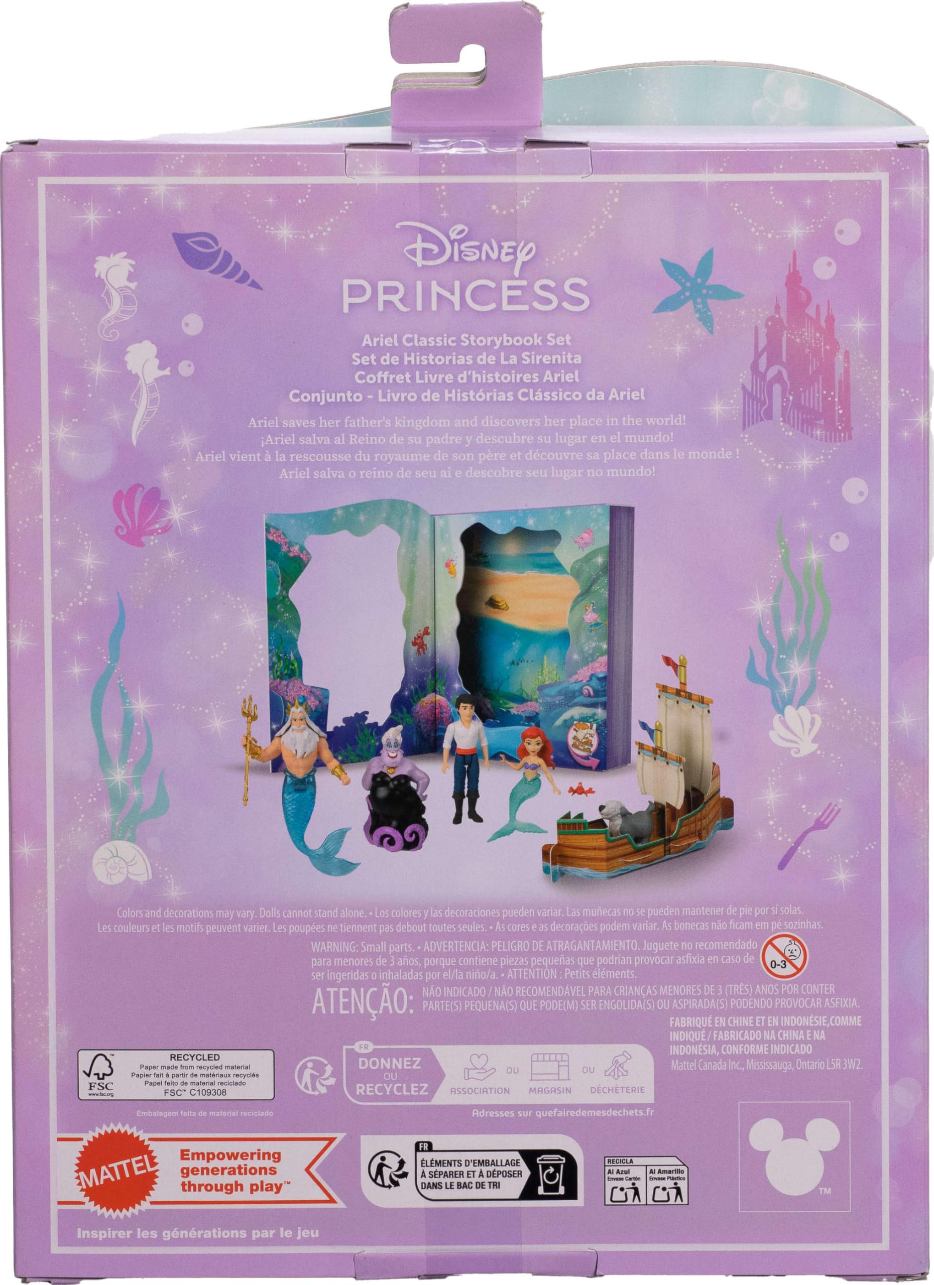 Mattel storybook backdrop and perforated pieces expand pretend adventures