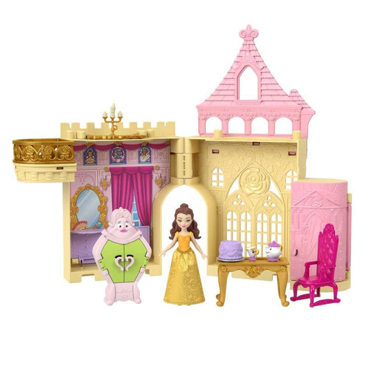 Mattel Disney Princess Storytime Stackers Belle's Castle opened for imaginative play on the go.