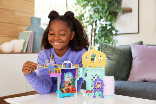 Mattel Disney Storytime Stackers Jasmine doll, 3.5-inch, for portable storytelling