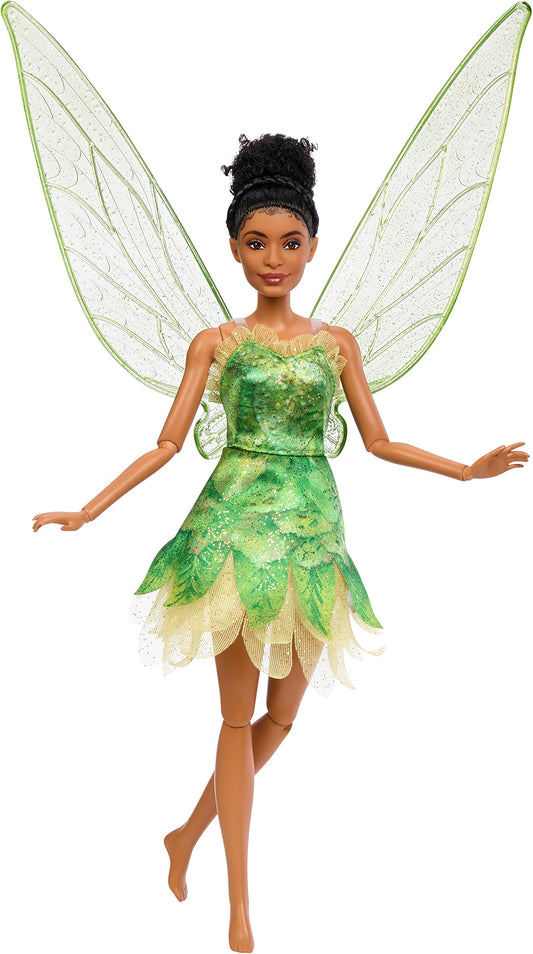 Mattel Tinker Bell doll with glittery wings for magical storytelling.