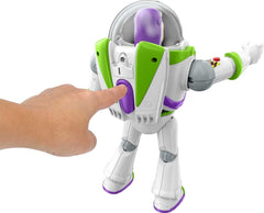Mattel Buzz Lightyear stands at 10 inches for dynamic display and play.