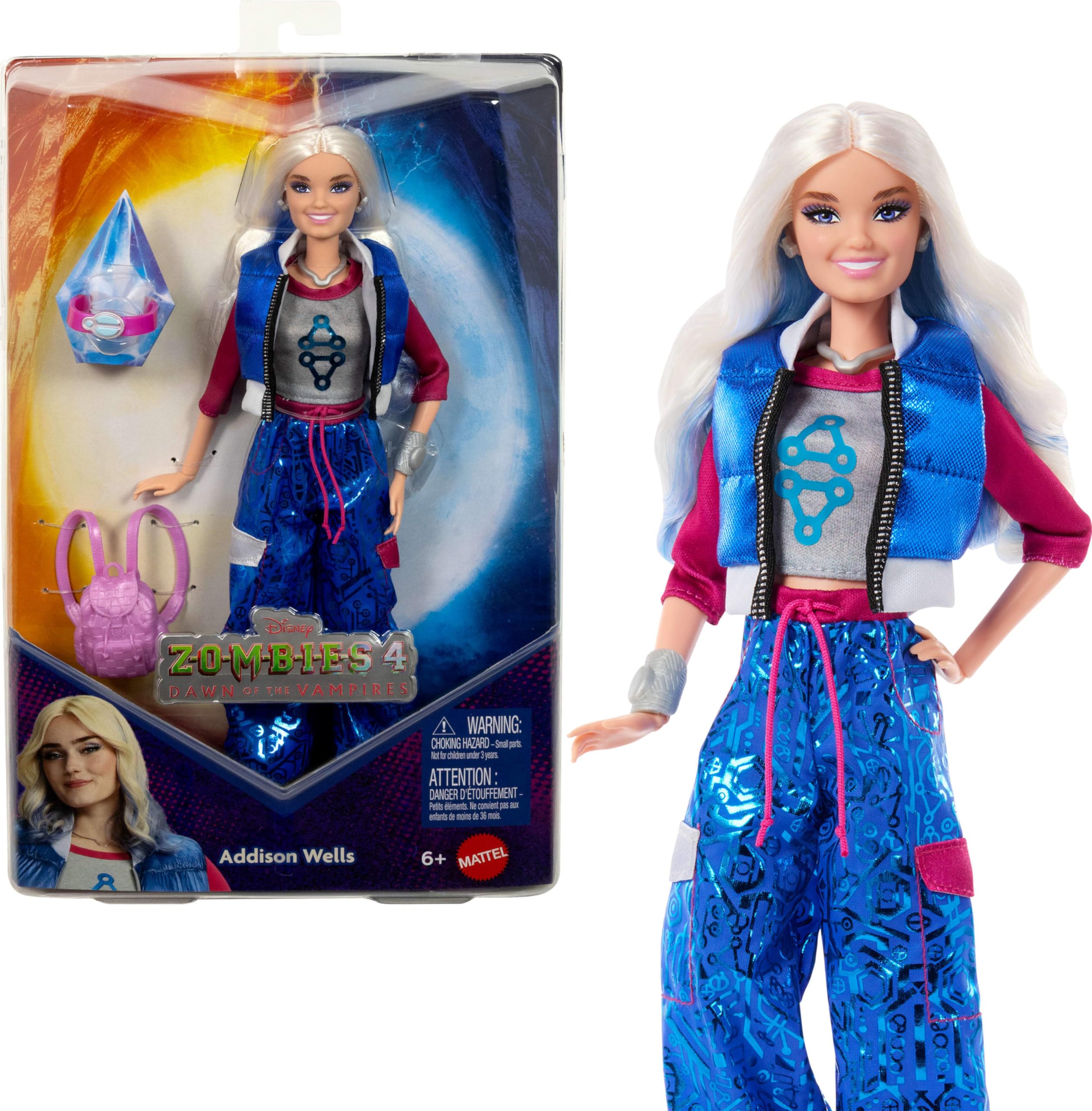 Mattel Addison Wells doll front view for imaginative play.
