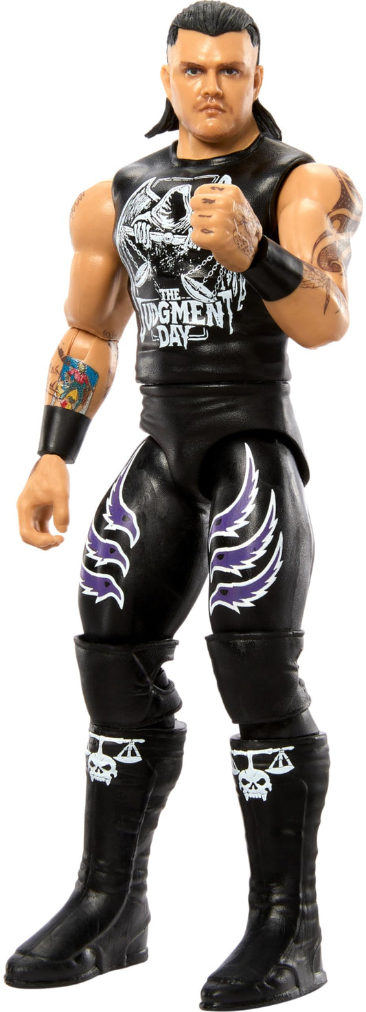 Mattel Dominik Mysterio 6-inch action figure with authentic ring gear for play and display.