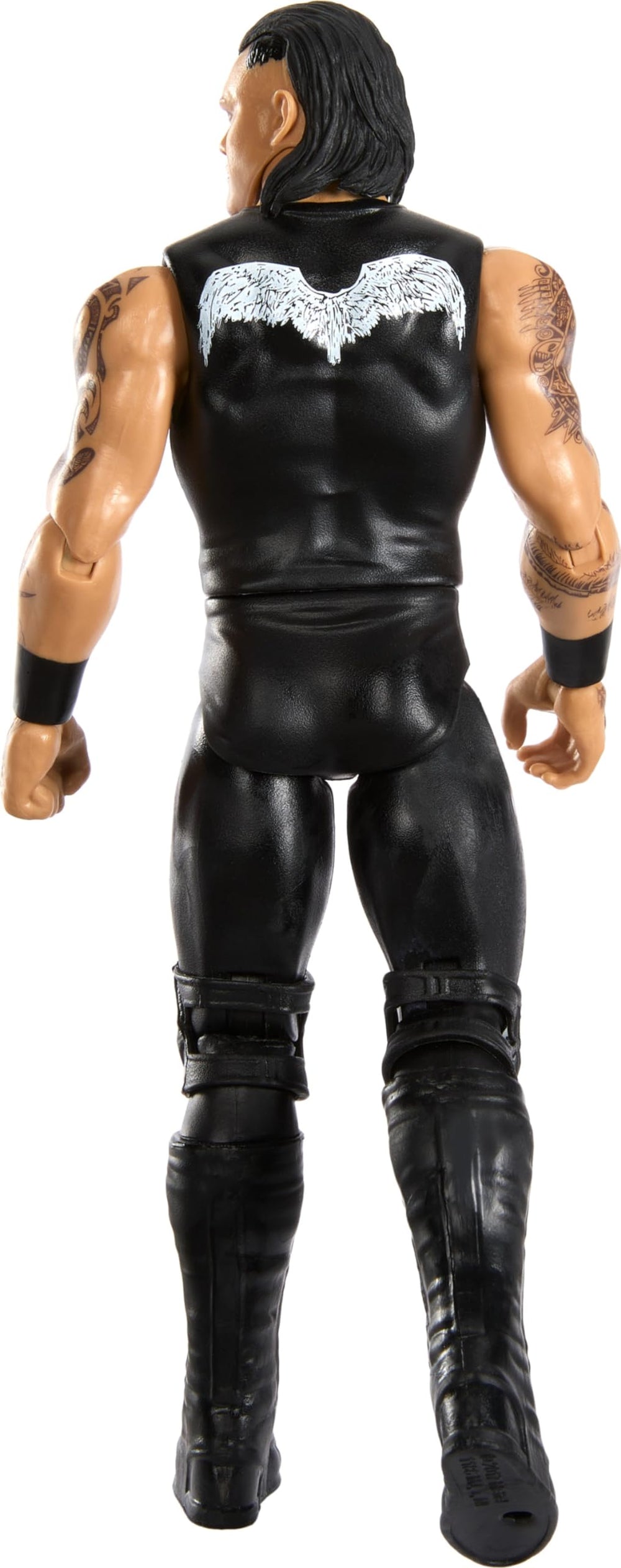 Mattel WWE figure in hand-ready pose supports imaginative play and display.