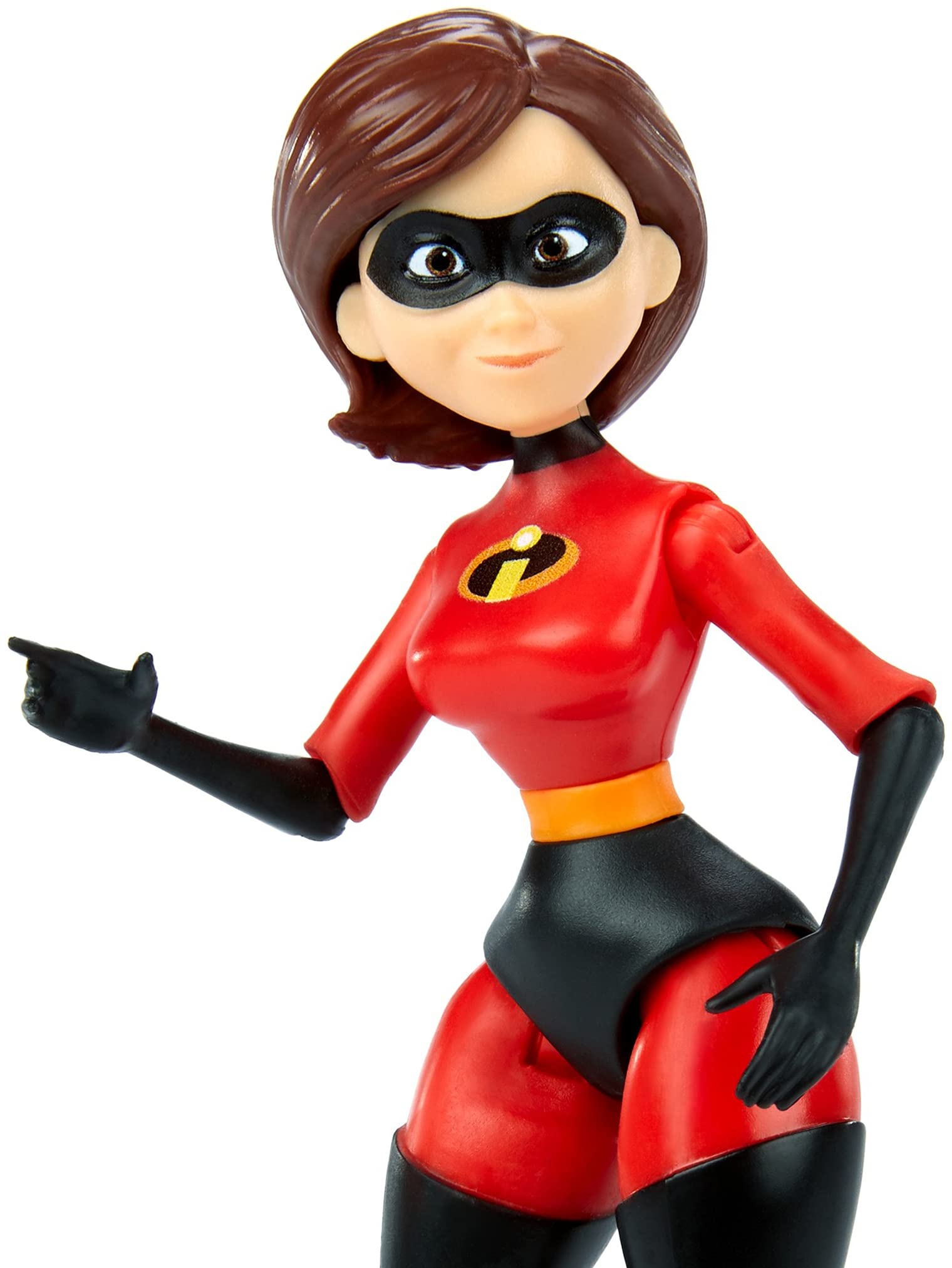 Mattel Elastigirl with posable joints enables dynamic action poses.