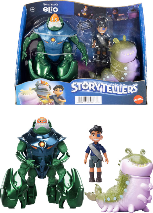 Mattel Elio Storyteller pack with Grigon and Glordon for imaginative play.