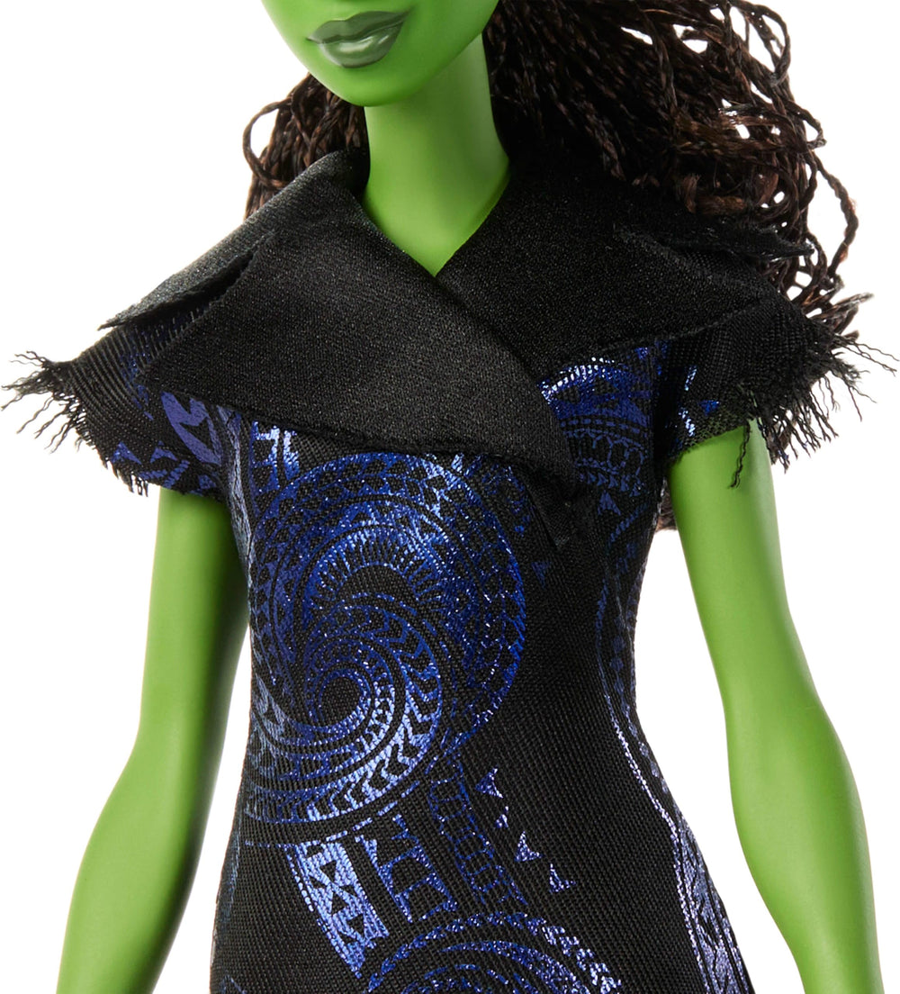 Mattel Elphaba iconic green skin adds instantly recognizable character.