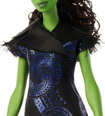 Mattel Elphaba iconic green skin adds instantly recognizable character.