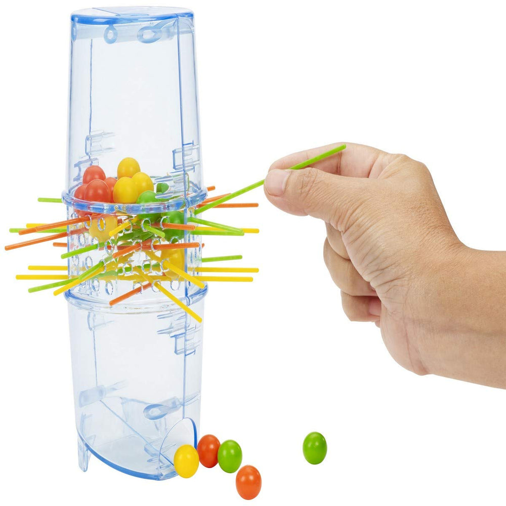 Mattel Games Kerplunk fast fun rod-pull action heightens dexterity and tension.