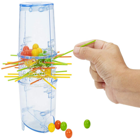 Mattel Games Kerplunk fast fun rod-pull action heightens dexterity and tension.