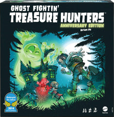 Mattel Games Ghost Fightin' Treasure Hunters Anniversary Edition box front for family game night fun.