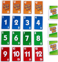 Skip-Bo stockpile cards by Mattel Games for sequence building fun