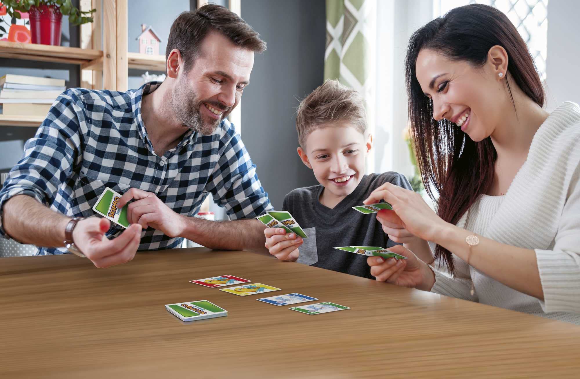 Mattel Skip-Bo Junior stockpile cards in play for quick sequencing.