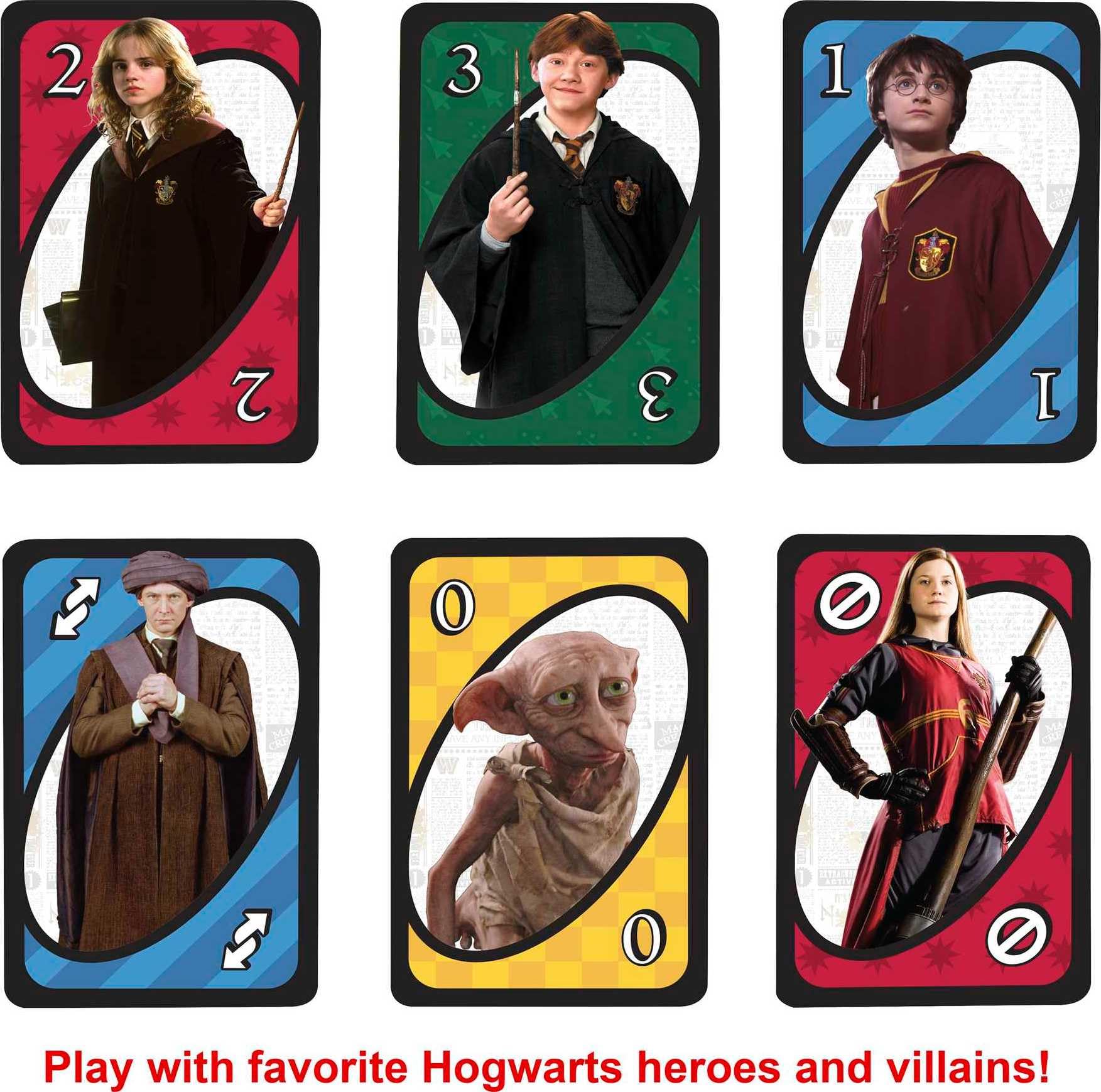 Mattel UNO Harry Potter Sorting Hat card creates playful drama
