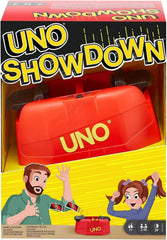 Mattel Games Uno Showdown discard pile matching keeps classic UNO vibes.