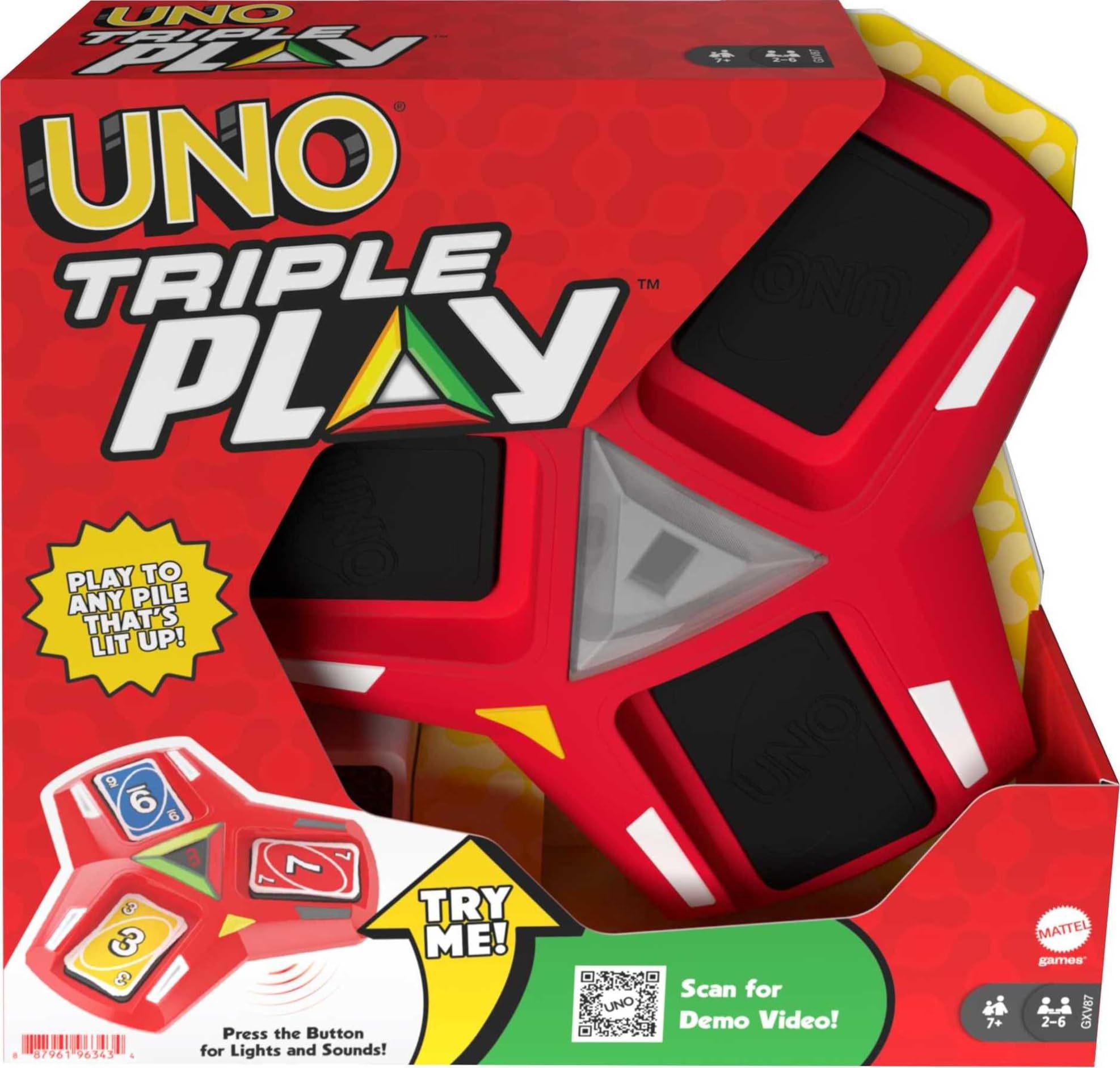 UNO Triple Play easy setup designed for kids and adults to enjoy