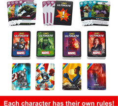 Mattel Games UNO Ultimate Marvel Danger Deck cards spice rounds with events.