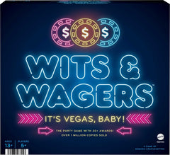 Mattel Games Wits & Wagers Vegas Edition game board showing betting zones for lively play