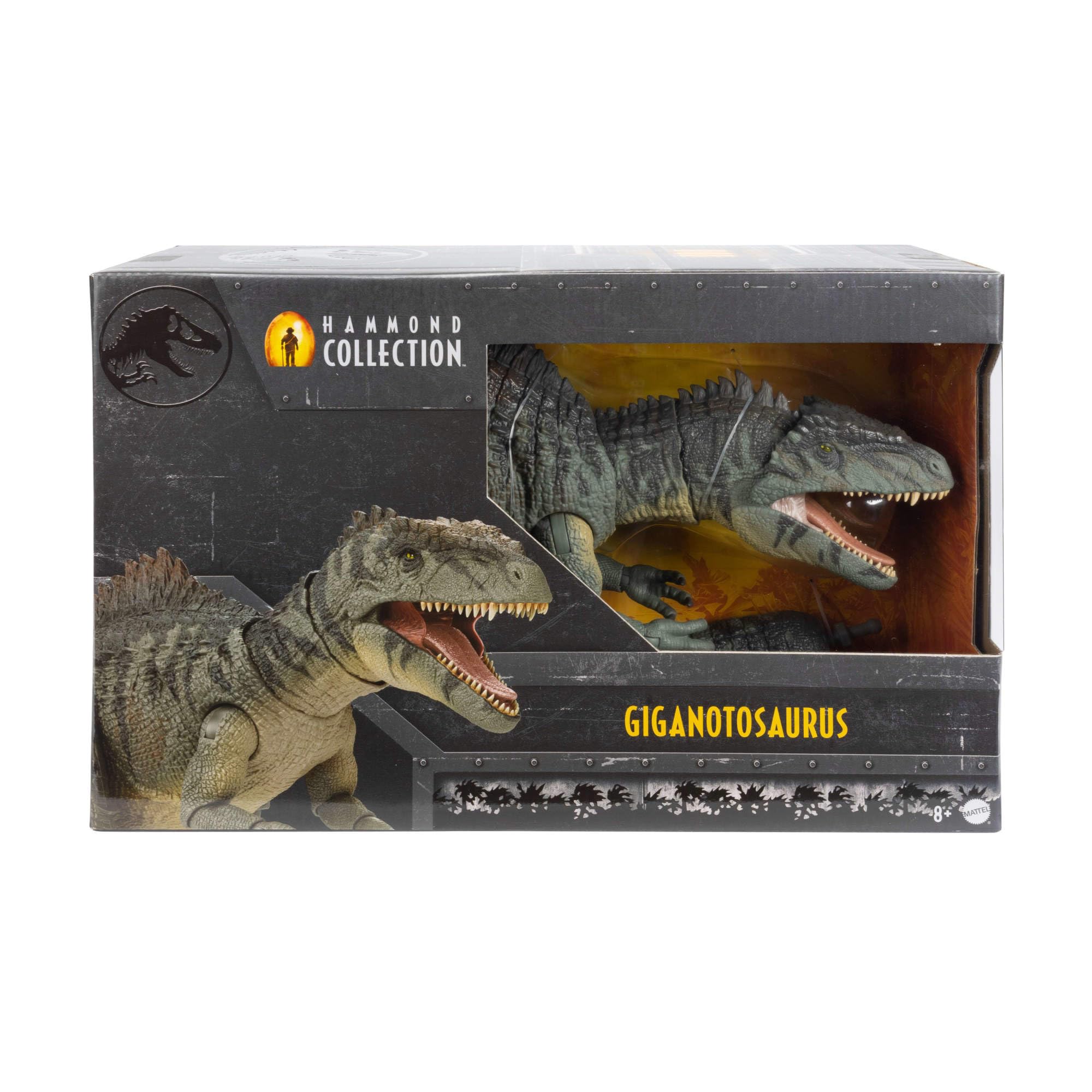 Deluxe packaging with bold graphics highlights the figure.