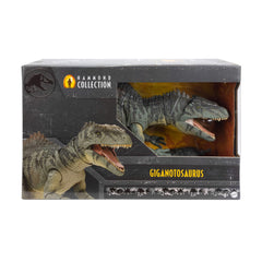 Deluxe packaging with bold graphics highlights the figure.