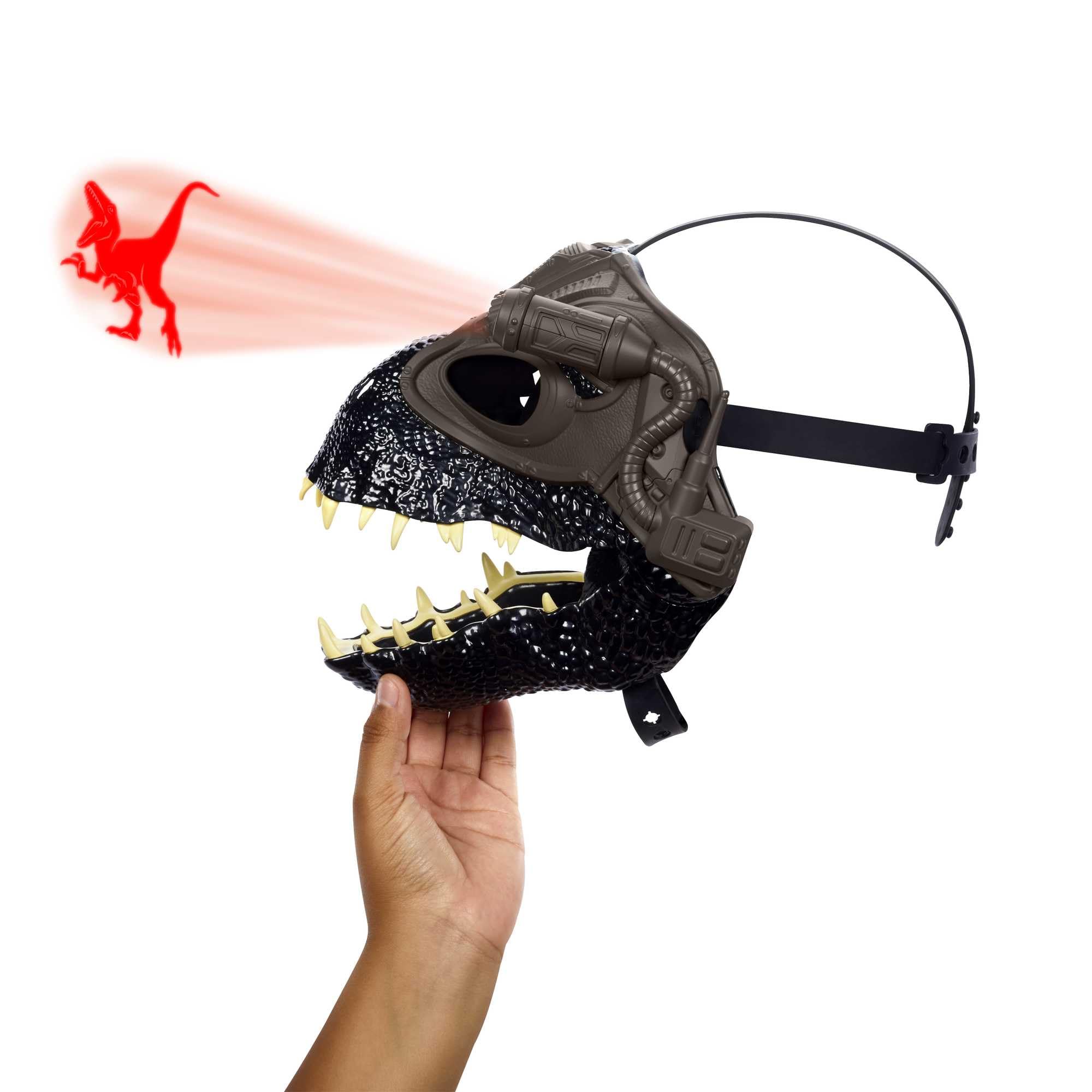 Mattel Indoraptor mask with roaring feature to heighten action scenes