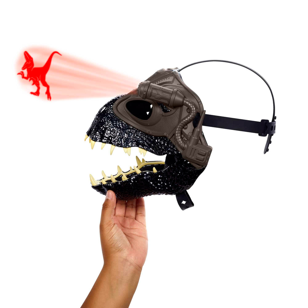 Mattel Indoraptor mask with roaring feature to heighten action scenes