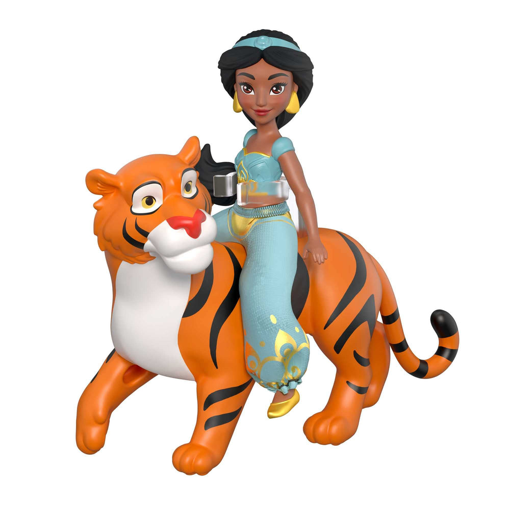 Mattel Jasmine doll with poseable arms for dynamic play.