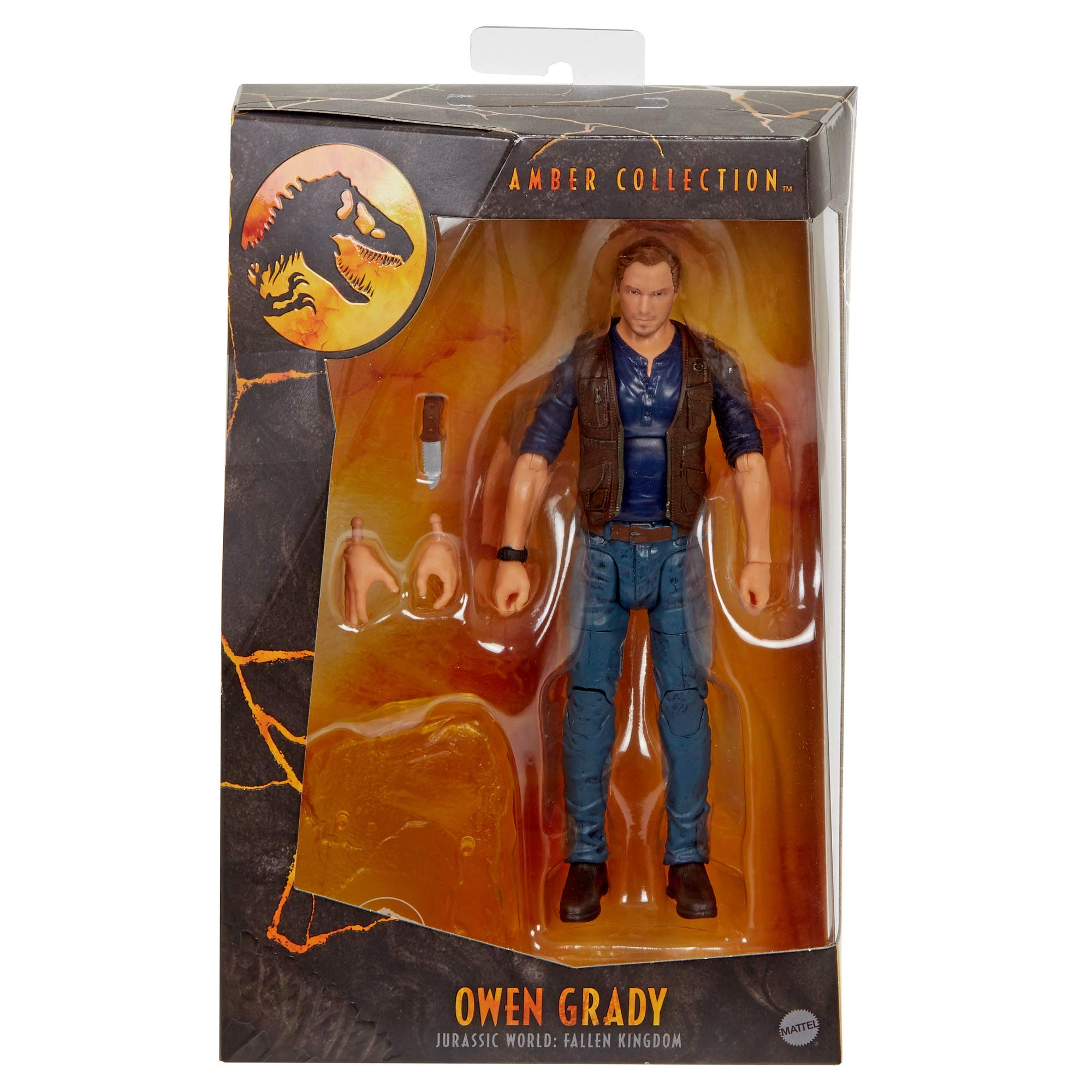 Mattel Jurassic World Blue velociraptor scene to spark narrative play