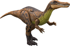 Mattel Jurassic World Suchomimus figure in chomping thrash pose for dynamic battle play.