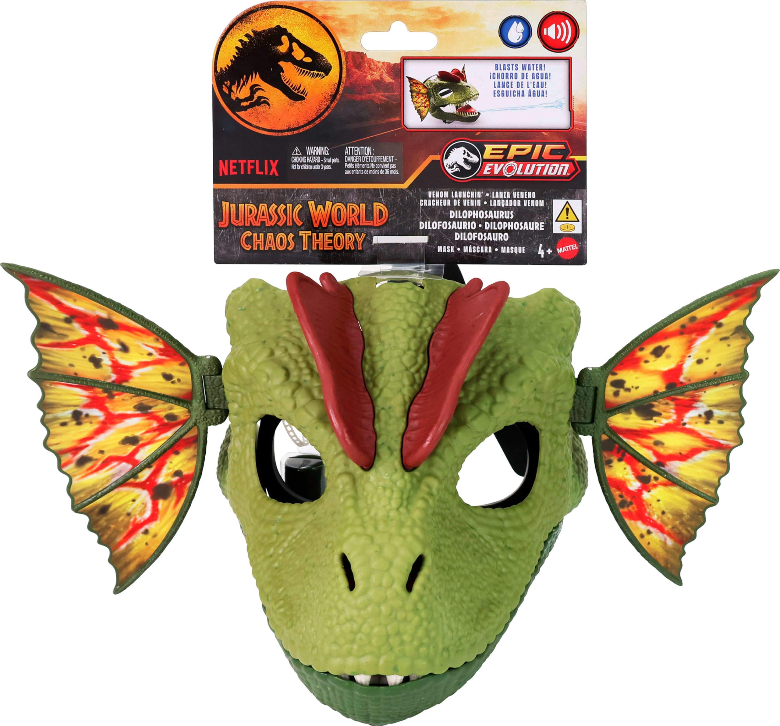 Mattel Jurassic World toy promotes imaginative outdoor play for ages 4 and up.