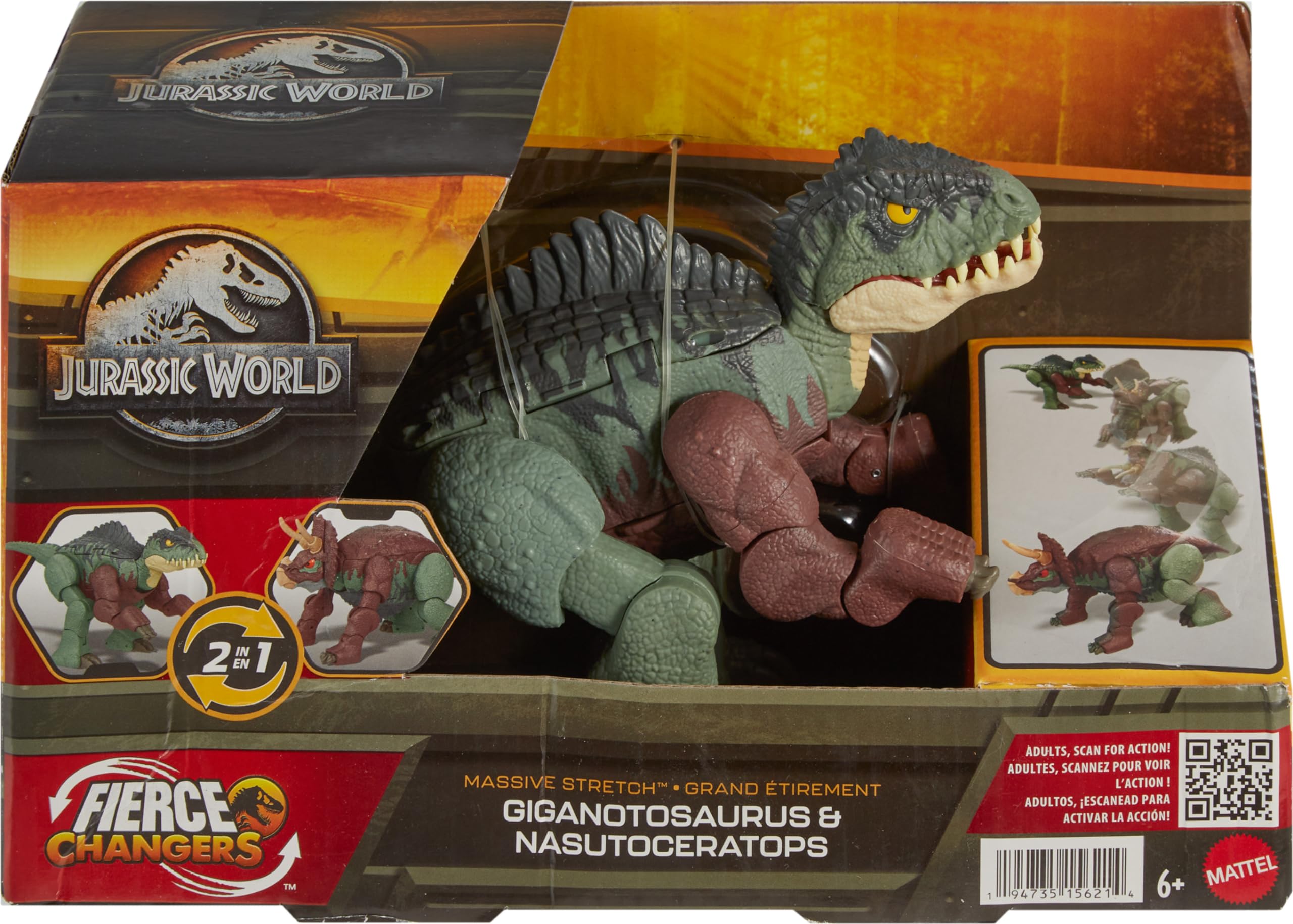 Mattel Jurassic World Fierce Changers makes a great gift for ages 6 and up.