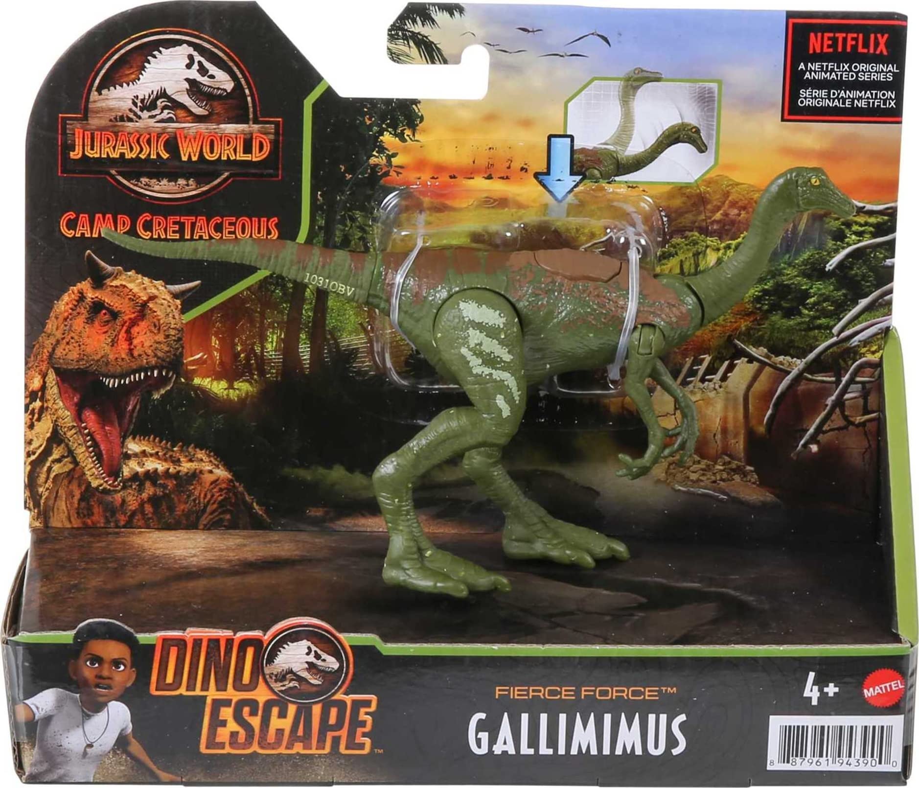 Mattel Jurassic World Gallimimus figure designed for kids who love dinosaurs and action play.
