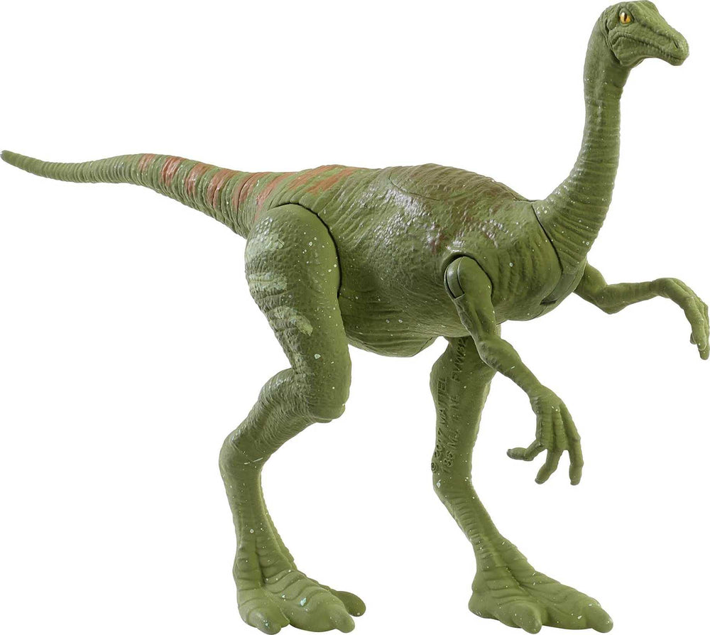 Mattel Jurassic World Gallimimus Fierce Force figure in a dynamic pose for imaginative play.