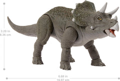 Mattel Jurassic World Hammond Triceratops shows 14 joints for dynamic poses.