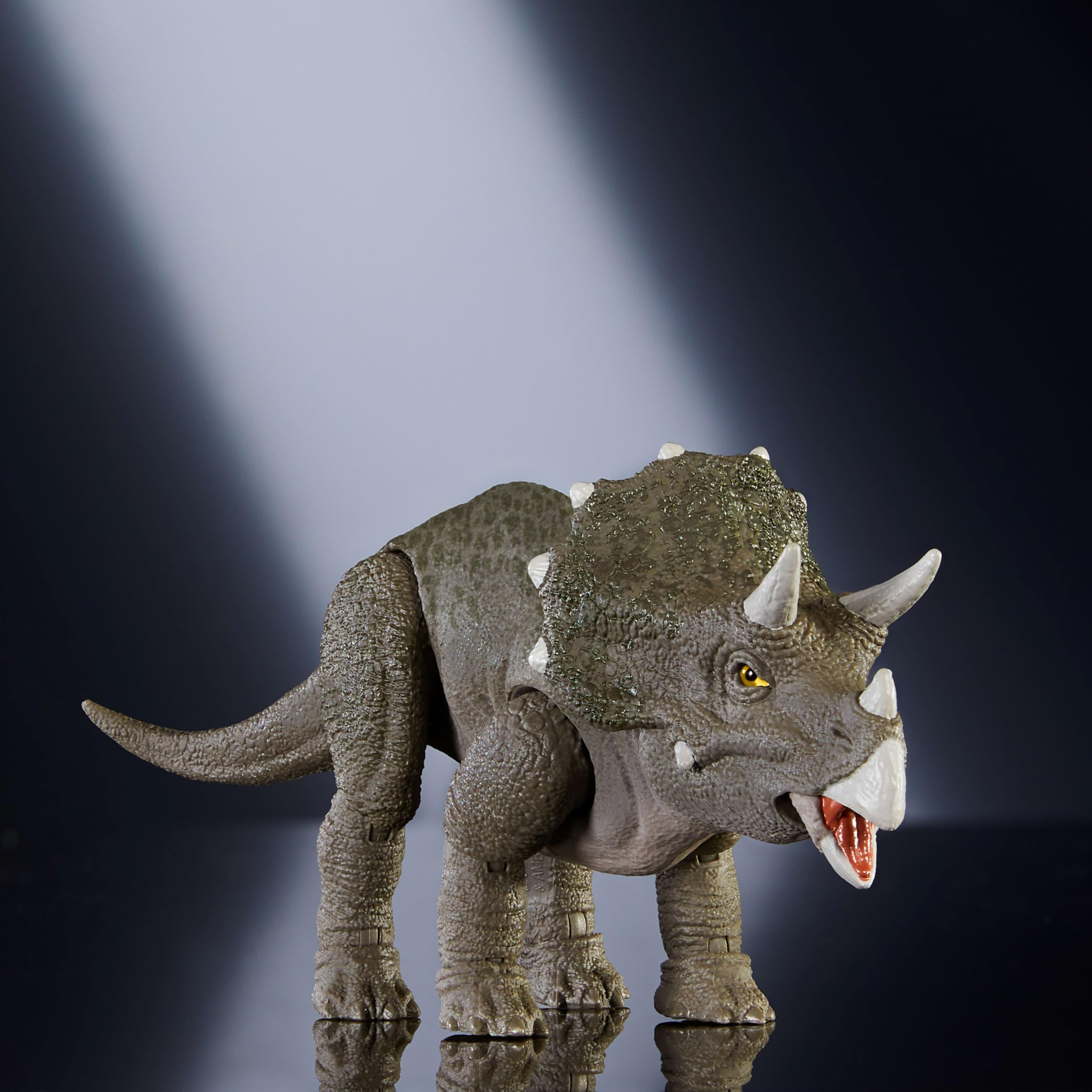 6.7-inch Hammond Triceratops figure sized for shelf display and action scenes.