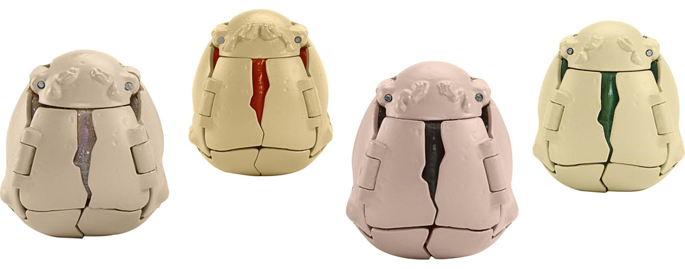 Mattel Jurassic World Hidden Hatchers Dilophosaurus egg-to-dino transformation in action
