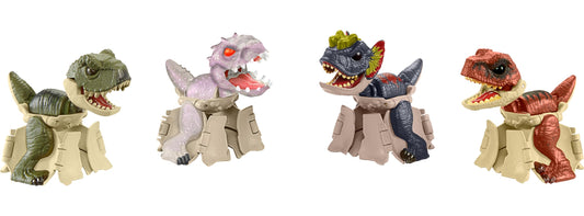 Mattel Jurassic World Hidden Hatchers Indominus rex translucent deco close-up for premium detail