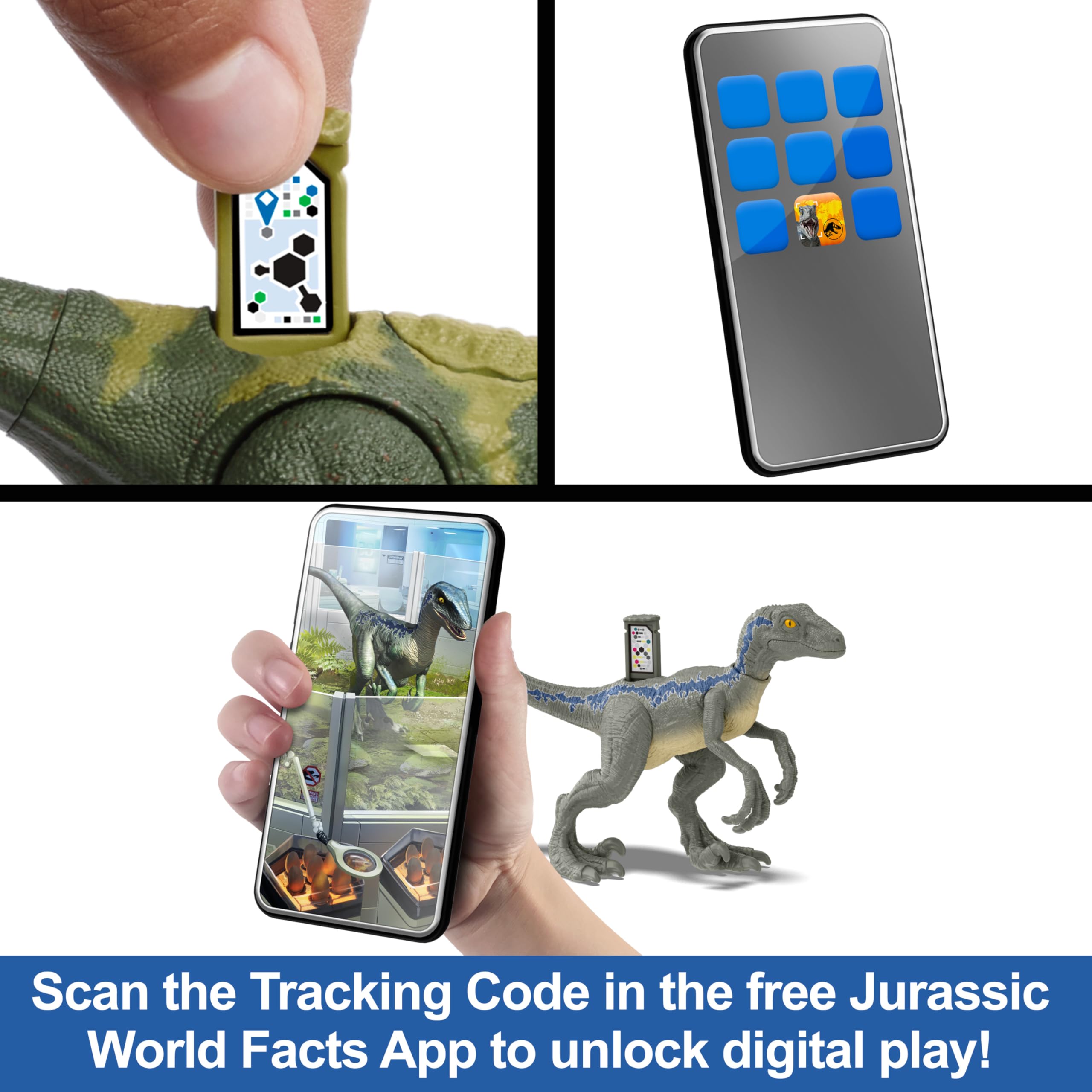 Mattel Indominus Rex reaches a bold 21-inch size for display and action play.