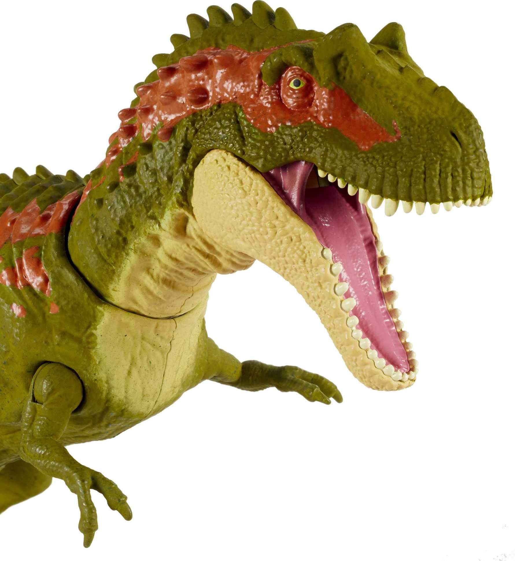 Mattel action figure with detailed color and texture for realistic dinosaur play.
