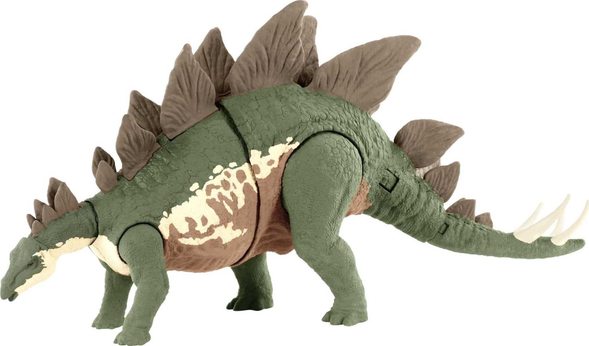Mattel Jurassic World Mega Destroyers Stegosaurus authentic decoration sparks adventurous dinosaur play.