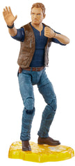 Mattel Jurassic World Owen Grady figure front view for display and poseable play