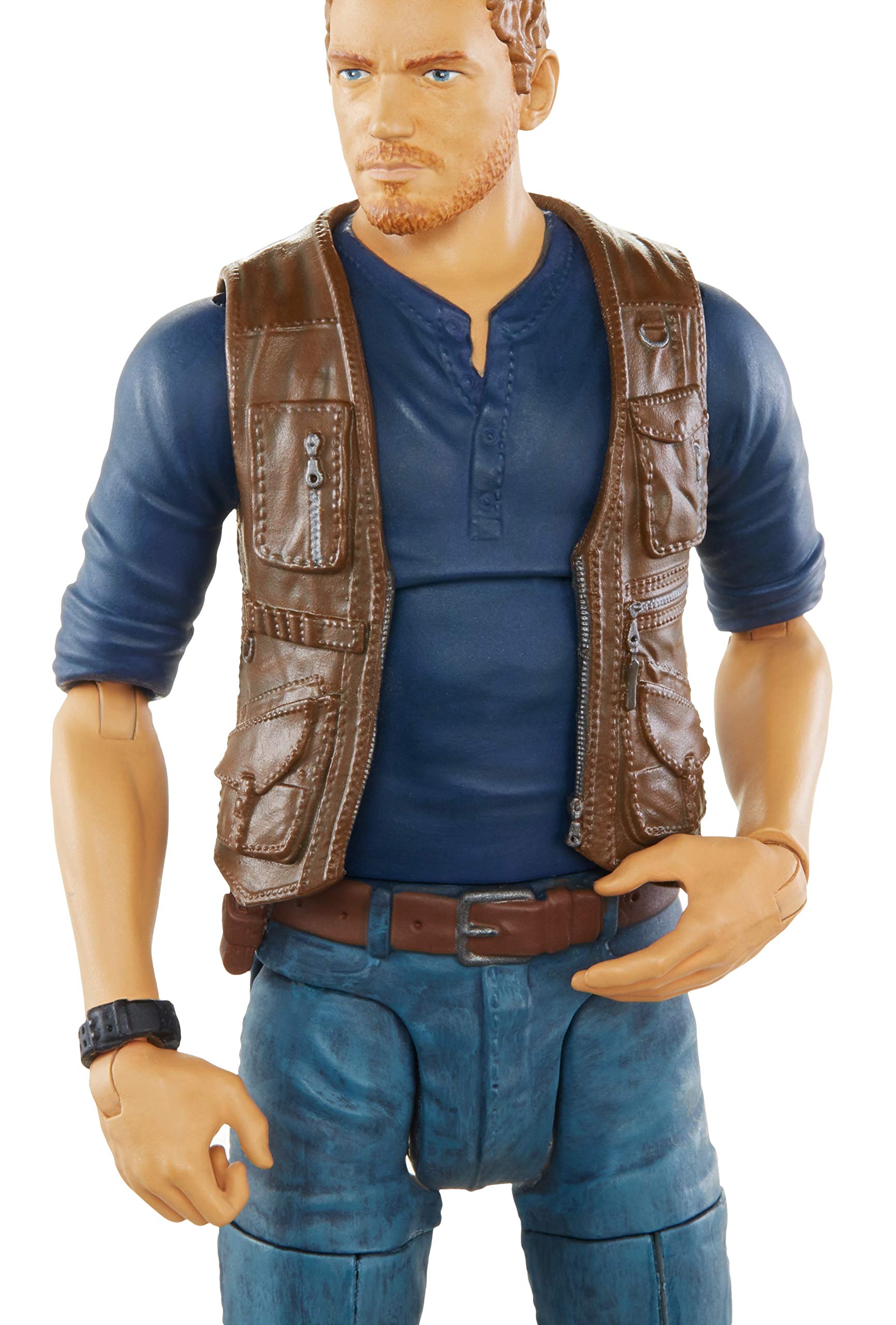 Mattel Jurassic World Owen Grady figure in action pose for dynamic storytelling