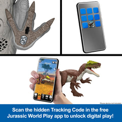 Mattel Jurassic World packaging designed for gift-ready age four plus