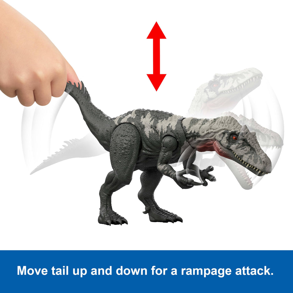 Mattel Jurassic World Rebirth Chilantalsaurus detailed sculpt and textures for display