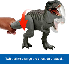 Mattel Jurassic World Rebirth Power Devour T. rex AR app integration with digital play