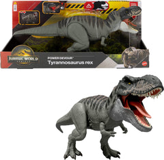 Mattel Jurassic World Rebirth Power Devour T. rex chomping action for dynamic play