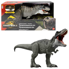 Mattel Jurassic World Rebirth T-Rex 39 inch figure provides dramatic display presence and play value